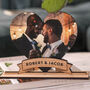 Personalised Gay Wedding Heart Photo Frame Gift, thumbnail 2 of 7