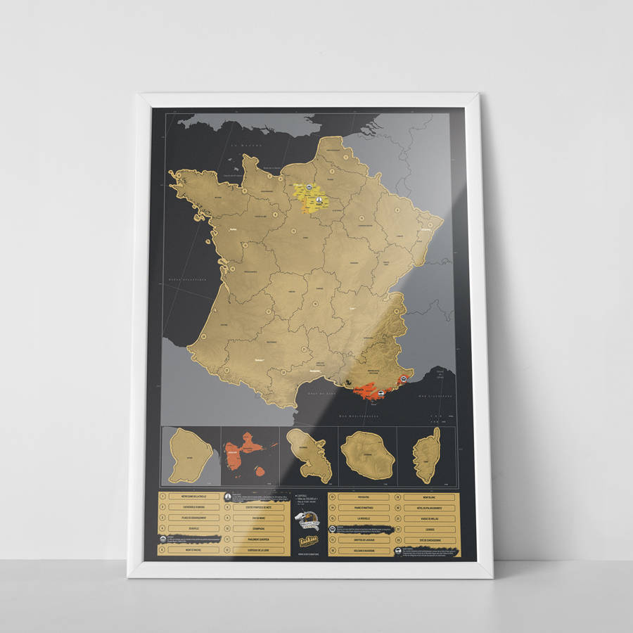 Scratch Map® France Poster By Luckies