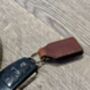 Personalised Brown Leather Key Fob, thumbnail 7 of 8