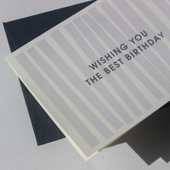 Wishing You The Best Birthday Monochrome Card, 5 of 8