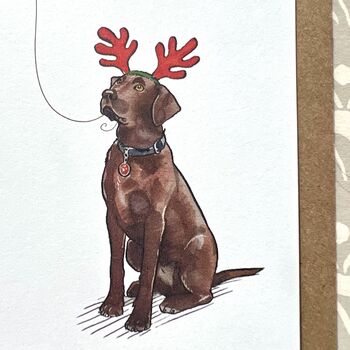 Labrador Christmas Card, 6 of 9