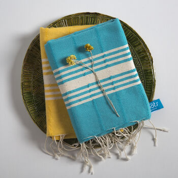 Personalised Handwoven Tea Towel Gift Set For Mother, 7 of 11