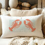 Personalised Lobster Love Cushion, thumbnail 1 of 3