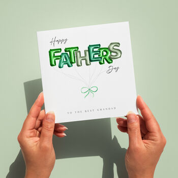 Red Balloons Father's Day Card, 4 of 6