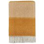 Uptown Wool Throw Ocre, thumbnail 2 of 6