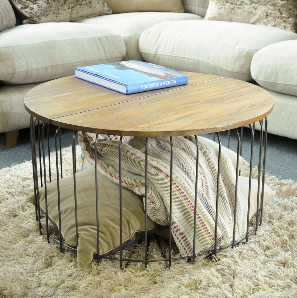 Birdcage Round Storage Coffee Table By The Orchard Furniture Notonthehighstreet Com