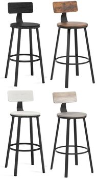 Tall Bar Stools With Backrest For Kitchen, 11 of 11