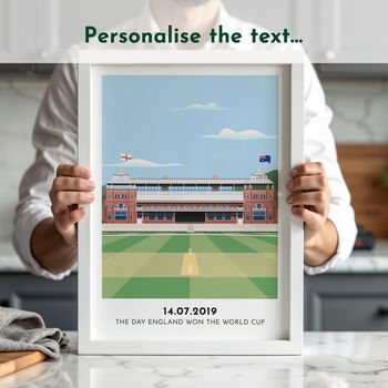 Any Cricket Ground Personalised Art Print, 4 of 10