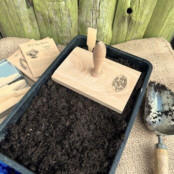 Large Wooden Seed Tray Tamper, 4 of 5