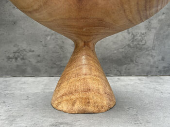 Hand Carved 19cm Diving Whale Tail Wooden Ornament Gift, 10 of 12