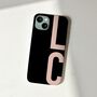 Personalised Black And Blush Phone Case, thumbnail 2 of 7