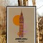 Personalised London Lovers Art Print, thumbnail 2 of 3