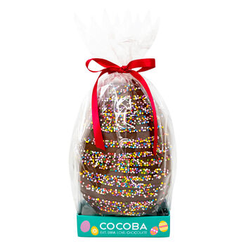 Coloured Sprinkles Milk Chocolate Drizzled Easter Egg, 3 of 4