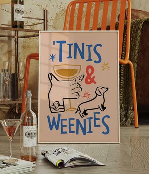 'Tinis And Weenies Print, 4 of 4