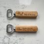 Personalised Engraved Wooden Handle Bottle Opener, thumbnail 1 of 3