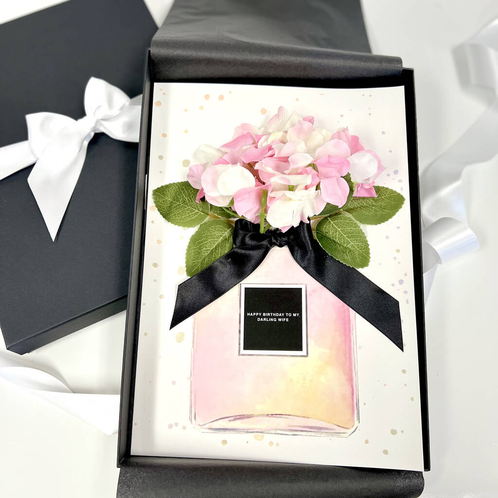 Scented Flower Bomb Perfume Bottle 18th Birthday Card, 1 of 7
