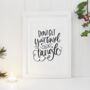 Don't Get Your Tinsel In A Tangle Christmas Foil Print, thumbnail 1 of 3