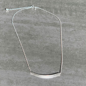 Fine Chain Curve Necklace, 6 of 7