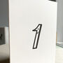 One Luxury Hand Printed Letterpress First Birthday Card, thumbnail 1 of 2