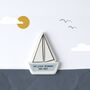 Just Smile 'Let Your Dreams..' Ceramic Boat Token, thumbnail 2 of 8