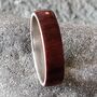 Silver And Santos Rosewood Cross Ring, thumbnail 5 of 6