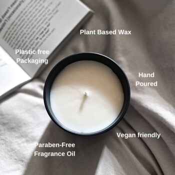 Custom Text Leo Star Sign Candle, 7 of 7