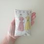 Handmade Lavender Sachet Decoration With Vintage Sewing Pattern Print, Gift For Sewing Friends, thumbnail 11 of 12