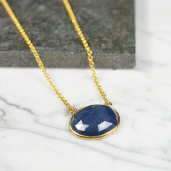 Talitha Honey Sapphire Necklace, 3 of 4