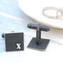 X Cufflinks. 10th Anniversary Gift For Husband, thumbnail 5 of 8