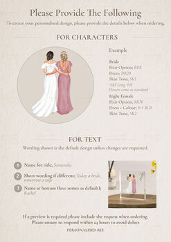 Personalised Bridesmaid Proposal Or Thank You Acrylic Block – Custom Wedding Party Gift With Name And Message, 2 of 9