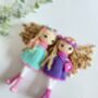 Stunning Handmade Doll With Curly Hair, thumbnail 5 of 11