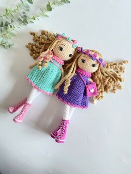 Stunning Handmade Doll With Curly Hair, 5 of 11
