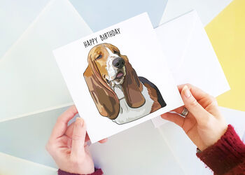 Basset Hound Birthday Card, 2 of 2