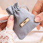 Personalised Grey Wedding Favour Bag, thumbnail 1 of 3