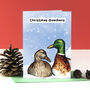 Christmas Quackers Duck Animal Pun Card, thumbnail 1 of 5