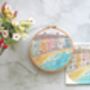 Pastel Cottages Embroidery Kit, thumbnail 8 of 11
