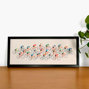 Cycling Wall Art, Peloton Poster, Cyclist Gift, 6 of 8
