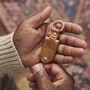 Personalised Metal Photo Keyring With Leather Case, thumbnail 2 of 12