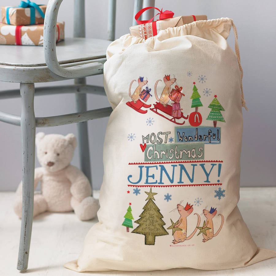 Personalised discount toy sack