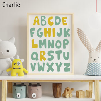 Personalised Children's Alphabet Name Print, 2 of 6