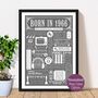 1966 Personalised 60th Birthday Fact Print Gift, thumbnail 1 of 11