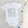 'My Favourite Things' Personalised Babygrow, thumbnail 7 of 8