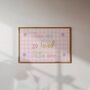 Girls Floral Personalised Whimiscal Wall Art Set Of Four, thumbnail 2 of 5