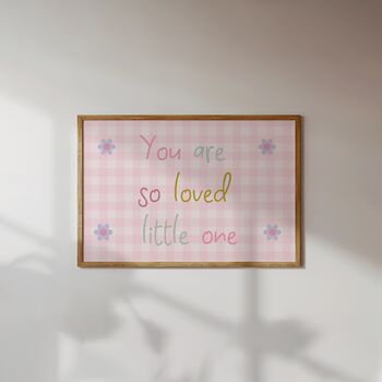 Girls Floral Personalised Whimiscal Wall Art Set Of Four, 2 of 5