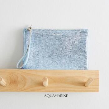 Metallic Leather Clutch Bag, 12 of 12