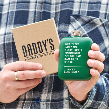 Personalised Song Lyric Hip Flask, 3 of 9