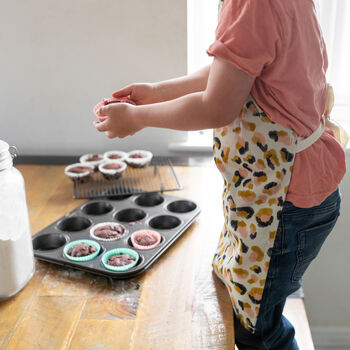 Leopard Print Childrens Apron, 6 of 6