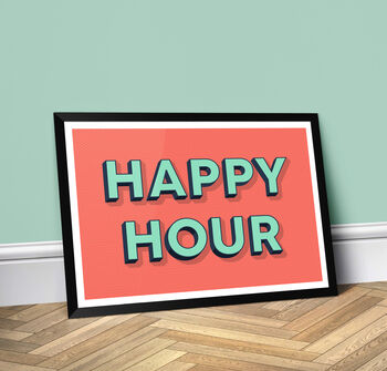 Happy Hour, Landscape, Bright, Vibrant, Poster Print, 2 of 5