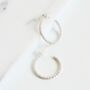 Small Beaded Hoops, thumbnail 5 of 6