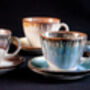 Turquoise Set Of Two Porcelain Tea Cup With Saucer, thumbnail 9 of 9